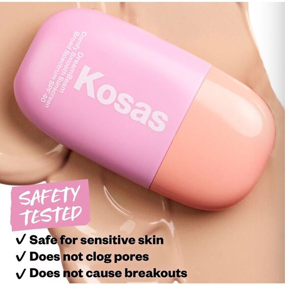 ✨ Kosas DreamBeam Comfy Smooth Sunscreen SPF 40 – ORIGINAL Shade ✨FULL SIZE- NIB - Picture 5 of 15